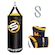Saco de Pancada Stylo 70cm + Luva Treino Bate Saco Adulto AMARELO