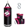 Saco de Pancada Stylo 70cm + Luva Treino Bate Saco Adulto ROSA