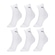 Kit de Meias Cano Médio Puma Esportiva - Masculino - 6 Pares BRANCO