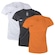Kit Camisetas Penalty X - 3 unidades - Feminino LARANJA/BRANCO