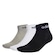 Kit de Meias Sapatilha adidas Logo Linear Ankle com 3 Pares - Adulto CINZA/BRANCO