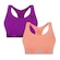 Kit Top Puma Nadador Sem Costura - Feminino - 2 Unidades ROSA CLA/ROXO ESC