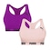 Kit Top Puma Nadador Sem Costura - Feminino - 2 Unidades ROSA CLA/ROXO