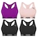 Kit Top Fitness Puma Nadador sem Costura - Feminino - 4 unidades PRETO/ROXO CLA