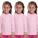 Kit Camisetas Manga Longa Dellas Fit Térmica - 3 Unidades - Infantil ROSA
