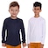 Kit Camisetas Manga Longa Dellas Fit Térmica - 2 Unidades - Infantil BRANCO/AZUL