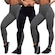 Kit de Calça Legging Belmento Suplex Academia Básica - Feminina - 3 Unds CINZA/PRETO