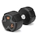 Halter Dumbbell Vollo Academia Musculação - 50kg PRETO