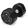 Halter Dumbbell Vollo Academia Musculação - 46kg PRETO