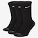 Meias Nike Everyday Plus Cushioned - Adulto - 3 Pares PRETO