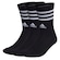 Kit de Meias Cano Alto 3-Stripes com 3 Pares - Adulto PRETO