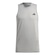 Camiseta adidas sem Mangas Treino Logo - Masculina CINZA/PRETO