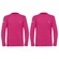 Camiseta Térmica Puma Manga Longa Uv50+ - Infantil - 2 Unidades ROSA