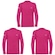 Kit Camisas Térmicas Puma Manga Longa UV50+ - Infantil - 3 unidades ROSA