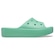 Chinelo Crocs Classic Plataform Slide Jade Stone - Feminino VERDE
