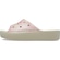 Chinelo Slide Crocs Classic Plataform Snake Print - Feminino BEGE