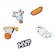 Kit de Acessórios para Sandália Crocs Jibbitz MVP - 5 Unds BRANCO
