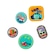 Kit de Acessórios para Sandália Crocs Jibbitz Patch Aventura - 5 Unds BRANCO