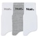 Kit de Meias Cano Curto Mash Básica - 3 Pares - Adulto CINZA/CINZA CLA