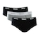 Kit Cuecas Slip Mash Algodão - 3 unidades - Adulto PRETO/PRETO