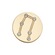Jibbitz Crocs Símbolo Estrela de Gêmeos Elevated BRANCO