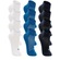 kit Meias Lupo Cano Curto - 12 Pares - Infantil BRANCO/AZUL