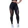 Calça Legging Arrastão Belmento Detalhe Rede - Feminina PRETO