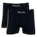 Kit Cuecas Boxer Mash Microfibra Sem Costura - 2 unidades - Adulto PRETO
