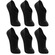 kit Meias Lupo Sapatilha - 6 Pares - Infantil PRETO