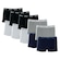 Kit Cueca Boxer Mash 10 Peças Masculina Algodão Elástico PRETO/BRANCO/CINZA
