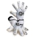 Luva de Goleiro Campo e Society N1 Zeus Profissional  - Adulto BRANCO