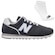 TÊNIS NEW BALANCE 373V2 + PAR DE MEIAS - FEMININO PRETO/AZUL