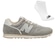 TÊNIS NEW BALANCE 373V2 + PAR DE MEIAS - FEMININO CINZA CLARO