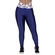 Calça Legging Orbis Fitness Cós Elástico Transpasse Cirrê 3D Alta - Feminina AZUL ESC/AZUL