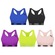 Kit Top Fitness Puma Nadador Sem Costura - Feminino - 5 Unidades PRETO/VERDE CLA