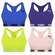 Kit Top Fitness Puma Nadador sem Costura - Feminino - 4 unidades AZUL ESC/VERDE CLA