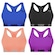 Kit Top Fitness Puma Nadador sem Costura - Feminino - 4 unidades PRETO/AZUL