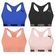 Kit Top Fitness Puma Nadador sem Costura - Feminino - 4 unidades PRETO/CORAL