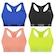 Kit Top Fitness Puma Nadador sem Costura - Feminino - 4 unidades VERDE CLA/LARANJ CLA