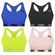 Kit Top Fitness Puma Nadador sem Costura - Feminino - 4 unidades AZUL CLA/VERDE CLA