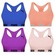 Kit Top Fitness Puma Nadador sem Costura - Feminino - 4 unidades AZUL/LARANJA CLA
