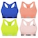 Kit Top Fitness Puma Nadador sem Costura - Feminino - 4 unidades ROSA/AZUL