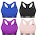 Kit Top Fitness Puma Nadador sem Costura - Feminino - 4 unidades PRETO/AZUL ESC