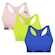 Kit Top Puma Nadador Sem Costura - Feminino - 3 Unidades Azul/Verde