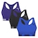 Kit Top Puma Nadador Sem Costura - Feminino - 3 Unidades AZUL/AZUL CLARO