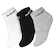Kit de Meias Sapatilha adidas Logo Linear Ankle Com 3 Pares - Adulto BRANCO