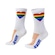 Meia Cano Médio HUPI Colorful Heart 34 ao 38 - Adulto BRANCO