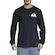 Camiseta Quiksilver Omni Logo Manga Longa - Masculina PRETO