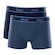 Kit de Cuecas Boxer Mash Algodão Elástico - 2 Unidades - Infantil AZUL ESC/AZUL
