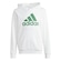 Blusão de Moletom com Capuz adidas Big Logo Essentials - Infantil BRANCO/VERDE